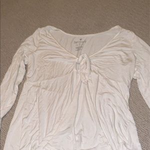 White tie long sleeve